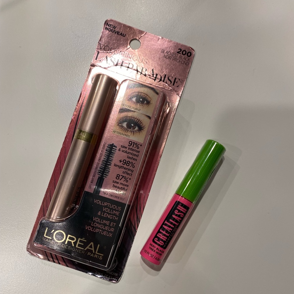 Mascara Bundle: L’Oréal Voluminous Lash Paradise + Maybelline Great Lash